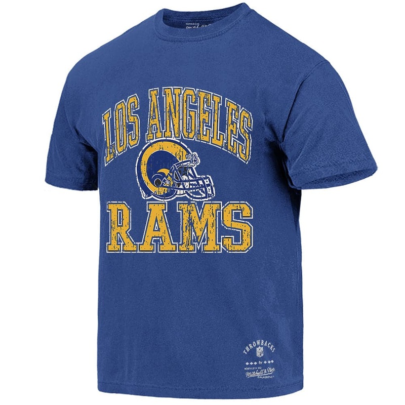 Los Angeles Rams Mitchell & Ness NFL Ivy Arch Vintage T-Shirt – Faded Blue