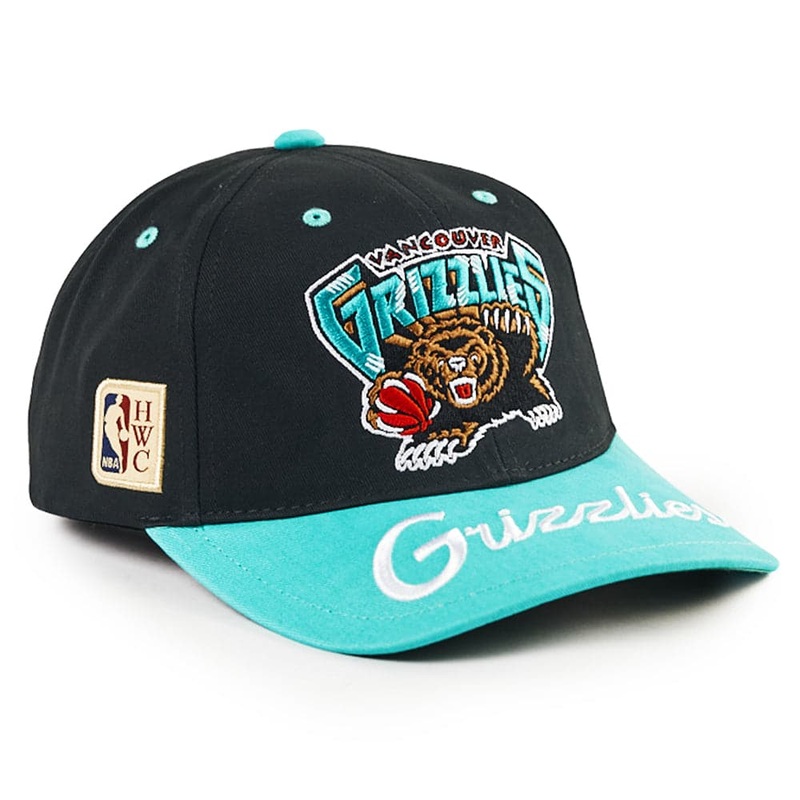 Memphis Grizzlies Mitchell & Ness NBA Double Up Deadstock Snapback Hat – Black