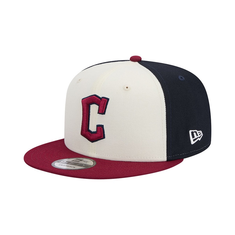 MLB Cleveland Guardians New Era City Connect 9FIFTY Snapback Hat – Cream