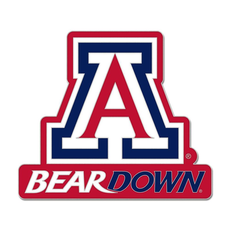 NCAA Arizona Wildcats WinCraft Logo Slogan Enamel Pin