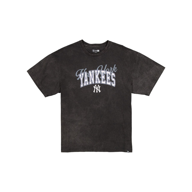 New York Yankees Women’s Oversized Washed Black T-Shirt