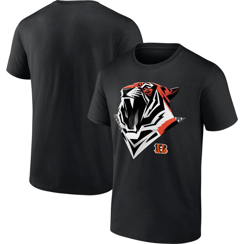 NFL Cincinnati Bengals Fanatics Illustration T-Shirt – Black