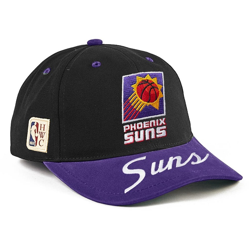 Phoenix Suns Mitchell & Ness NBA Double Up Deadstock Snapback Hat – Black