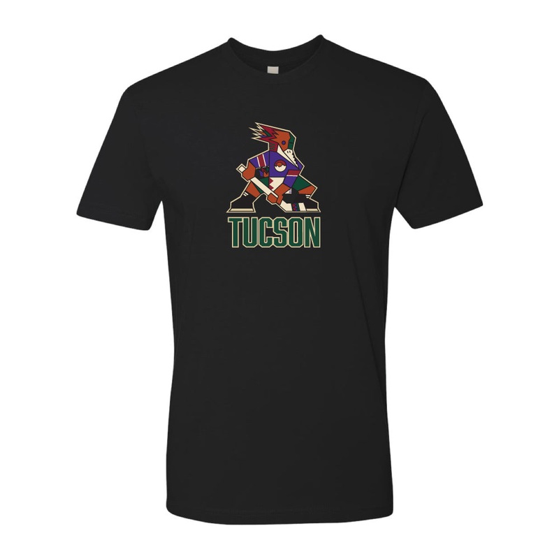 Tucson Roadrunners Kachina Logo Stack T-Shirt – Black