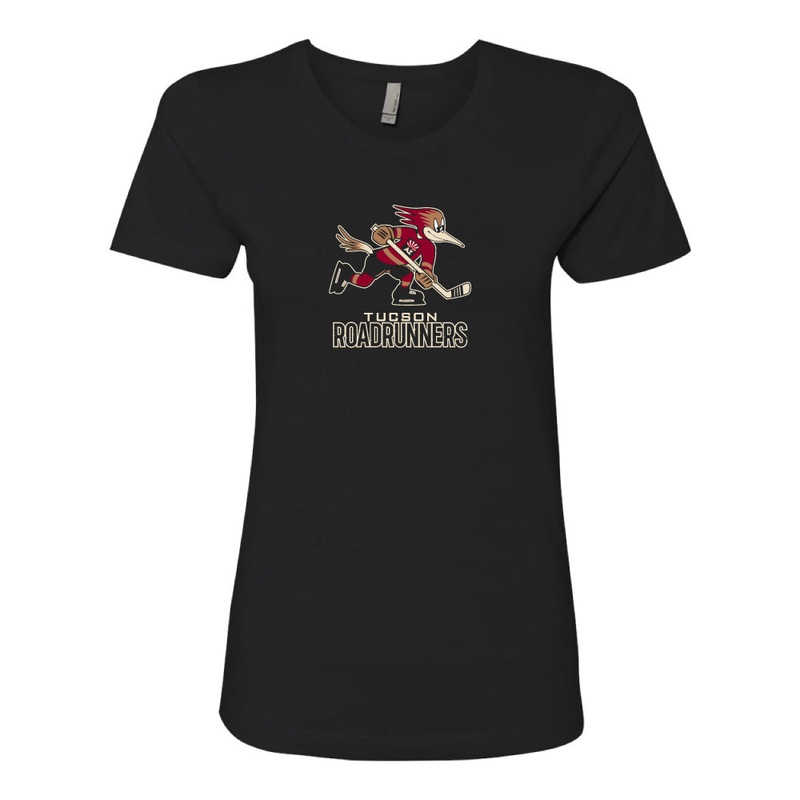 Tucson Roadrunners Women’s Primary Logo Stack T-Shirt – Black