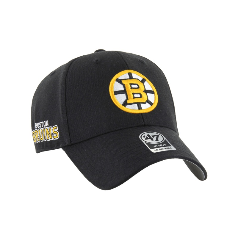 Boston Bruins ’47 NHL Wordmark Hit MVP Snapback Hat – Black