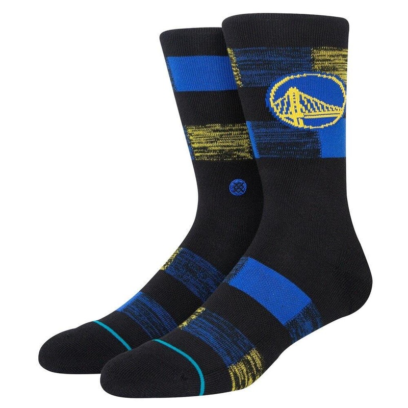 Golden State Warriors Stance NBA Cryptic Crew Socks – Black
