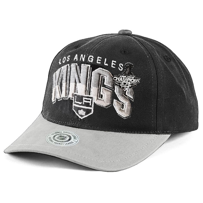 Los Angeles Kings NHL 2012 Arch Champs Vintage Deadstock Snapback Hat – Faded Black