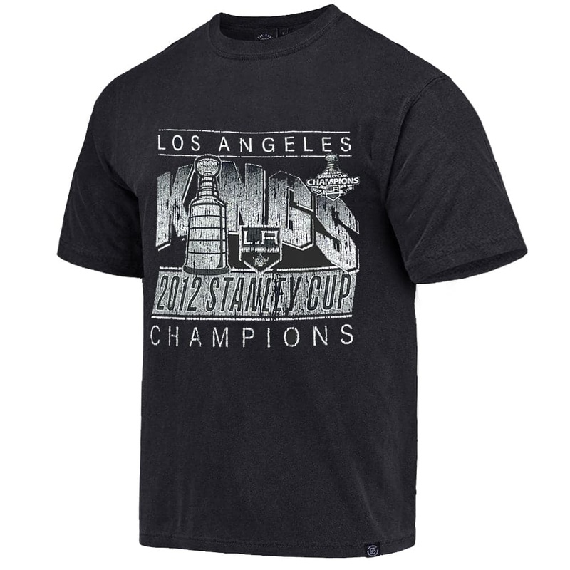 Los Angeles Kings NHL 2012 Stanley Cup Champs Vintage T-Shirt – Faded Black