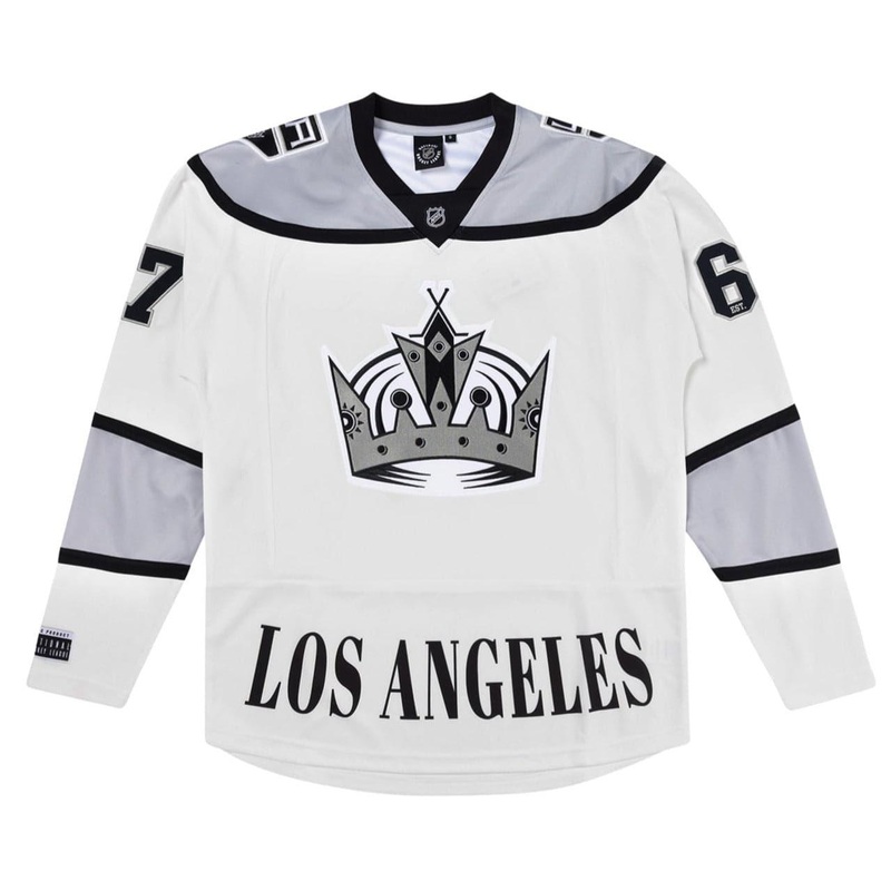 Los Angeles Kings NHL Crown Fan Replica Jersey – White