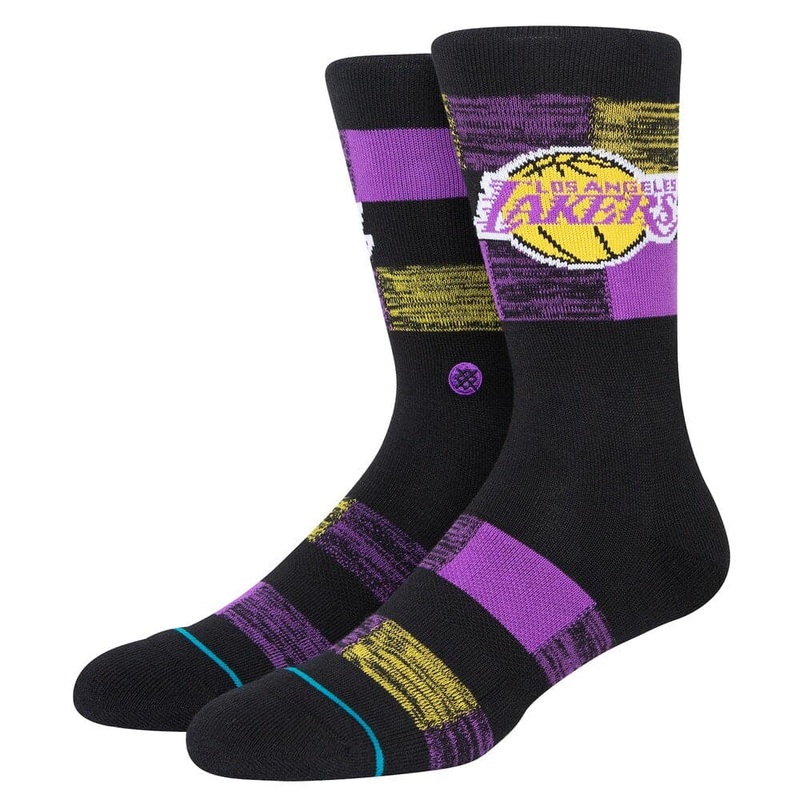 Los Angeles Lakers Stance NBA Cryptic Crew Socks – Black