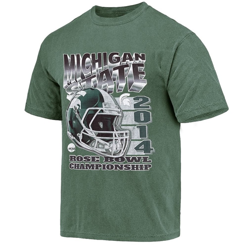 Michigan State Spartans NCAA 2014 Champs Vintage T-Shirt – Faded Green