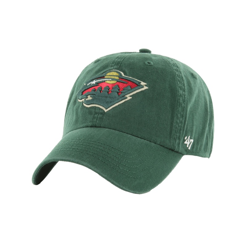 Minnesota Wild ’47 NHL Team Clean Up Strapback Hat – Green
