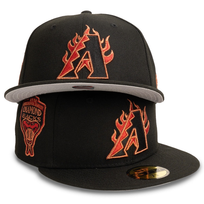 MLB Arizona Diamondbacks New Era Fireman 59FIFTY Fitted Hat – Black