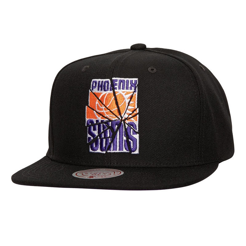 NBA Phoenix Suns Mitchell & Ness Shattered Snapback Hat – Black
