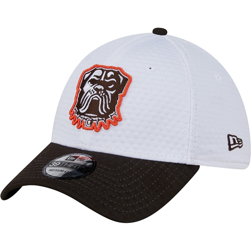 NFL Cleveland Browns New Era 2024 Training 39THIRTY Flex Fit Hat – White