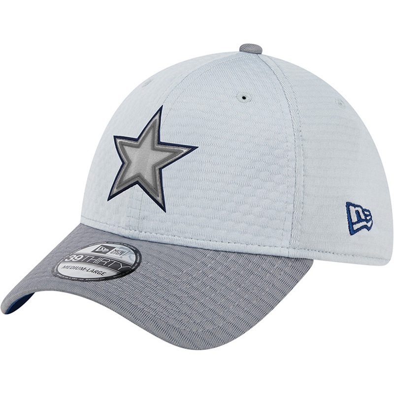 NFL Dallas Cowboys New Era 2024 Training 39THIRTY Flex Fit Hat – Gray