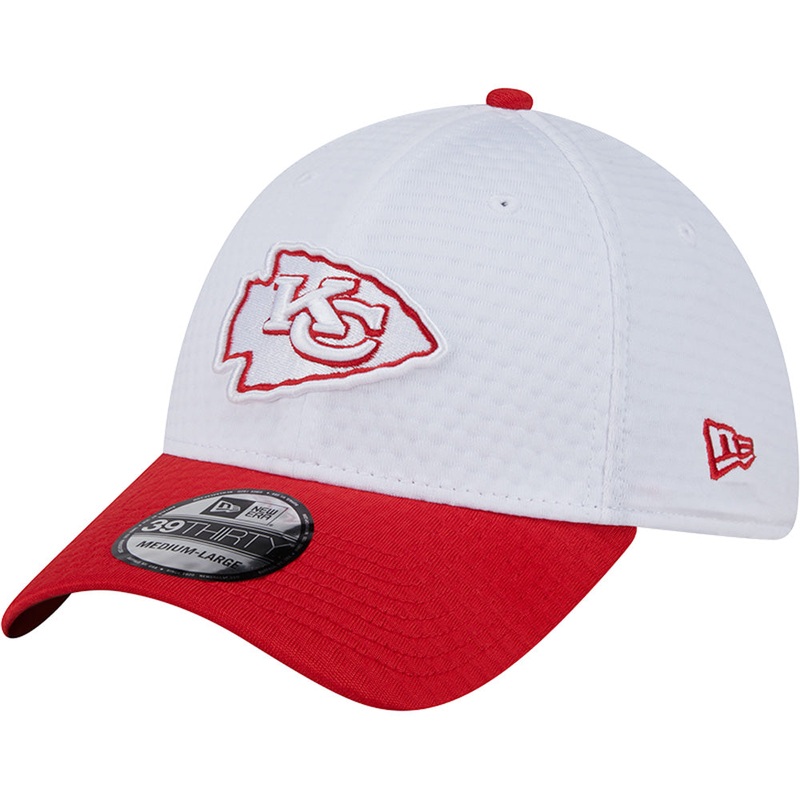NFL Kansas City Chiefs New Era 2024 Training 39THIRTY Flex Fit Hat – White