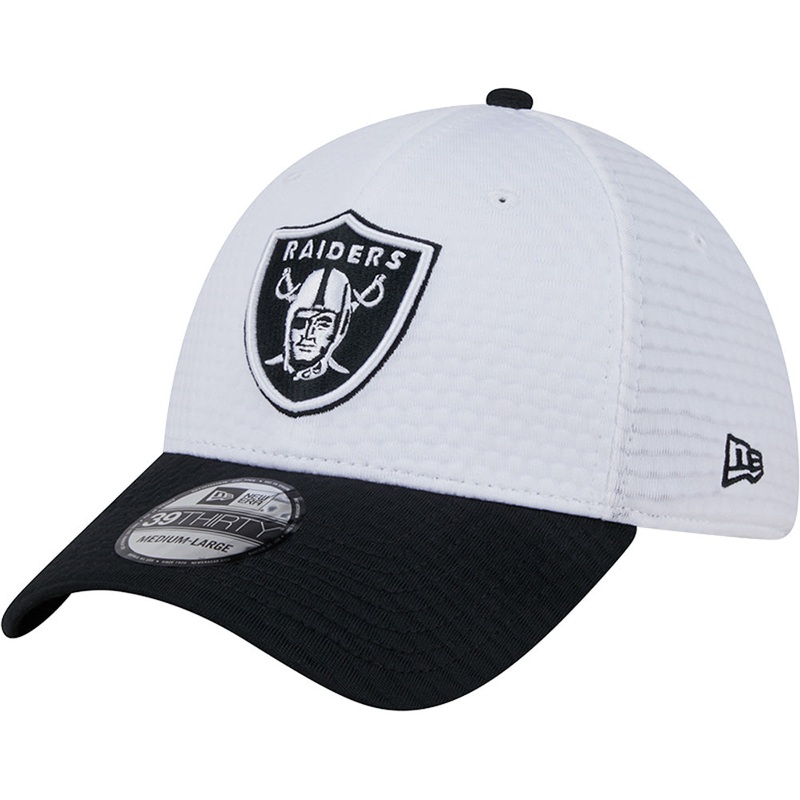 NFL Las Vegas Raiders New Era 2024 Training 39THIRTY Flex Fit Hat – White