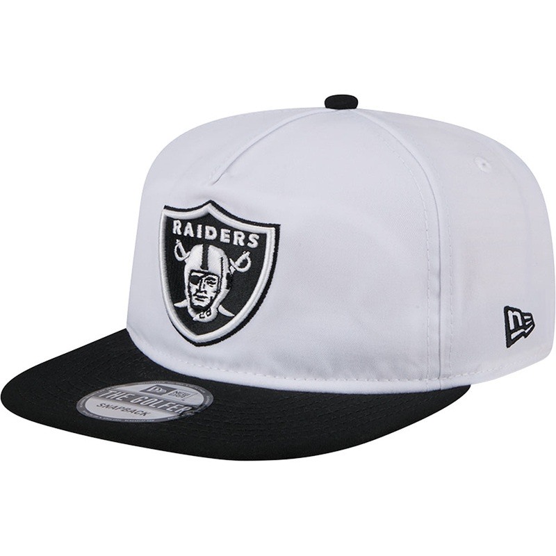 NFL Las Vegas Raiders New Era 2024 Training Golfer Snapback Hat – White