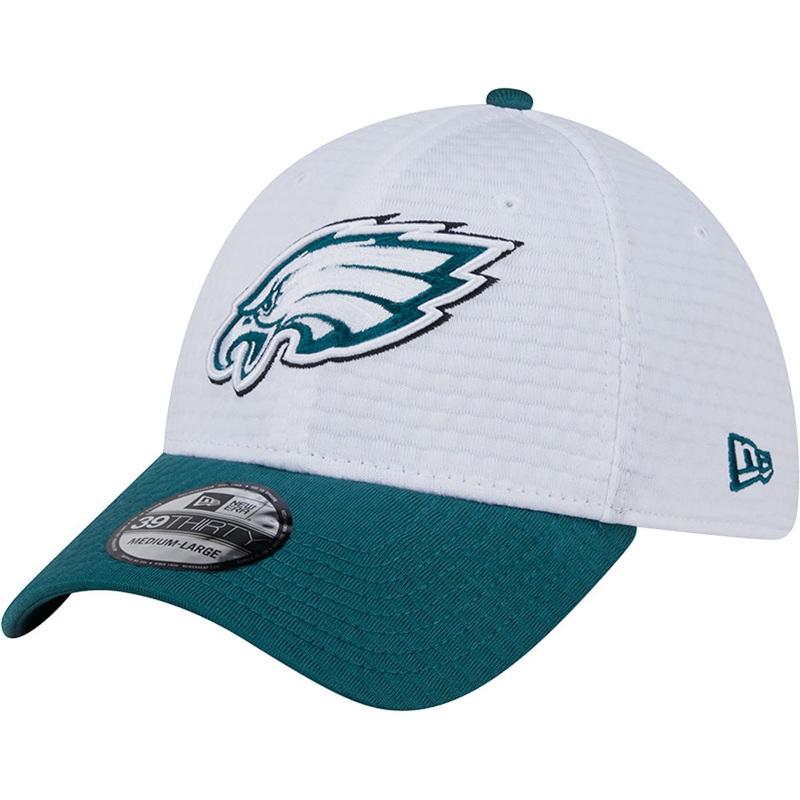 NFL Philadelphia Eagles New Era 2024 Training 39THIRTY Flex Fit Hat – White