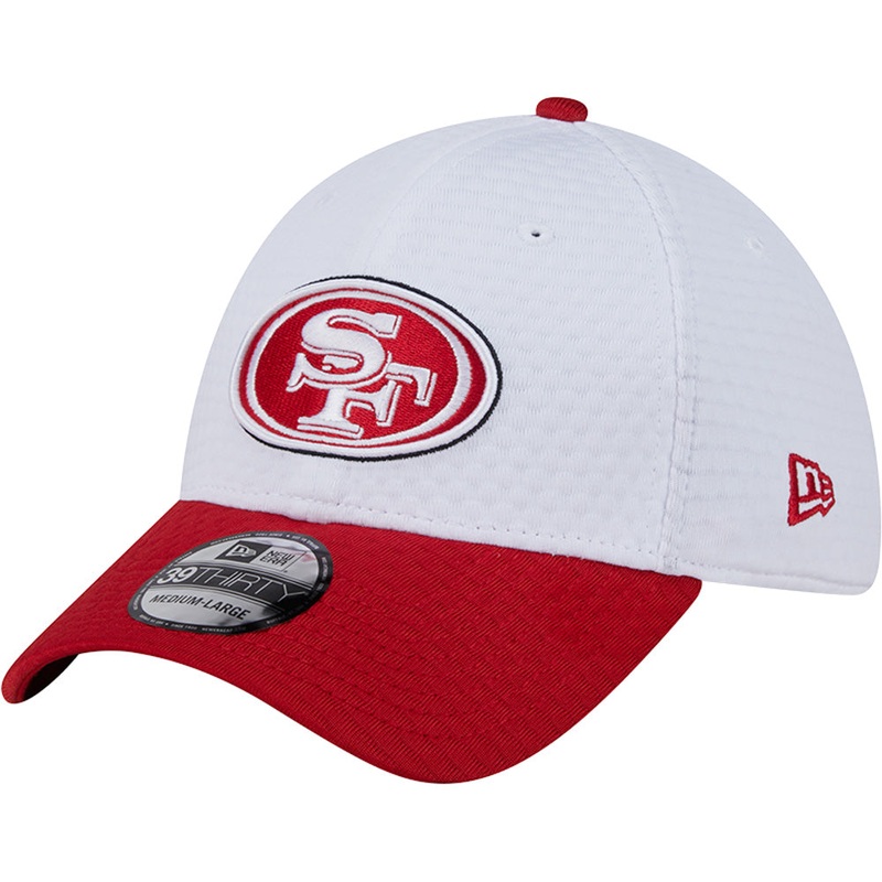 NFL San Francisco 49ers New Era 2024 Training 39THIRTY Flex Fit Hat – White