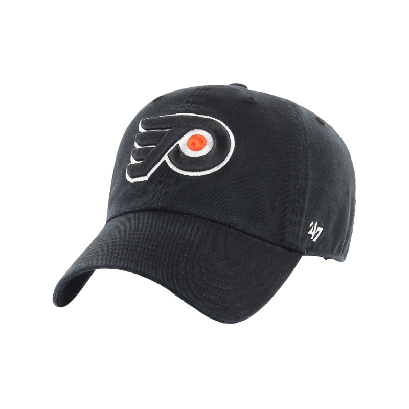 Philadelphia Flyers ’47 NHL Team Clean Up Strapback Hat – Black