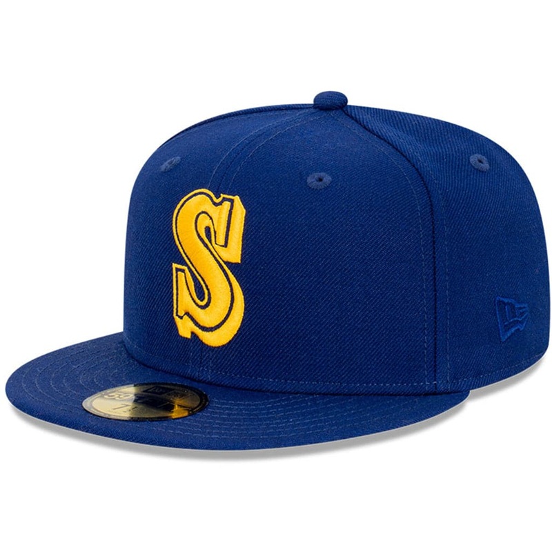 Seattle Mariners New Era MLB Cooperstown 59FIFTY Fitted Hat – Blue