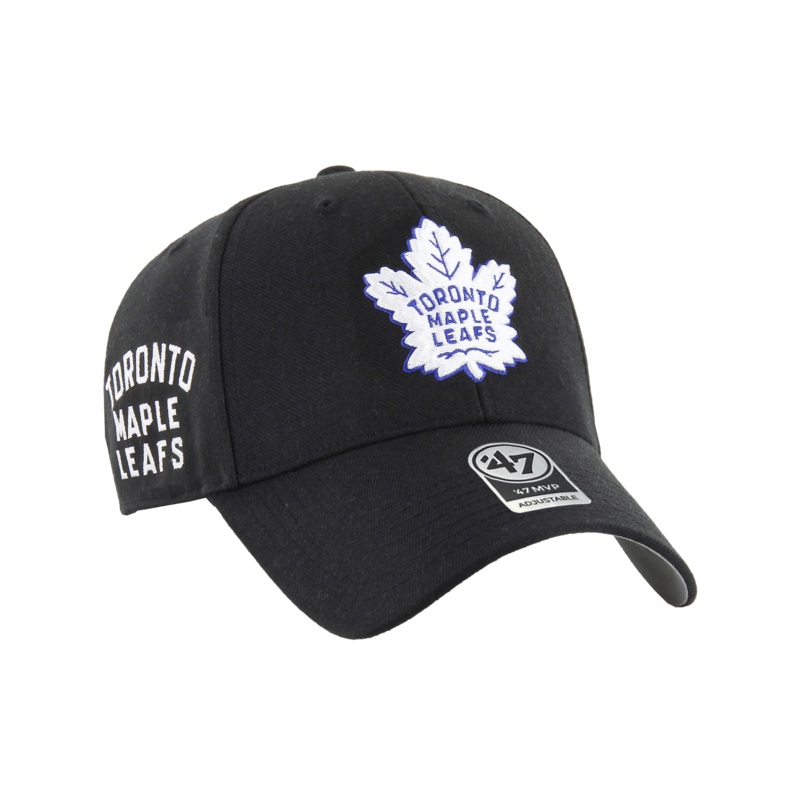 Toronto Maple Leafs ’47 NHL Wordmark Hit MVP Snapback Hat – Black