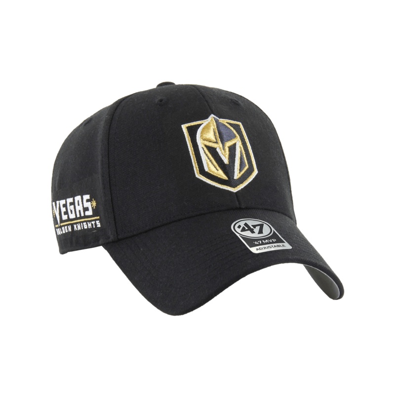 Vegas Golden Knights ’47 NHL Wordmark Hit MVP Snapback Hat – Black