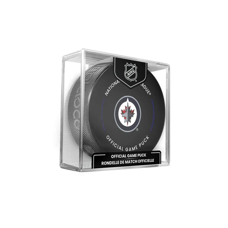 Winnipeg Jets Inglasco NHL 24-25 Official Game Puck In Cube