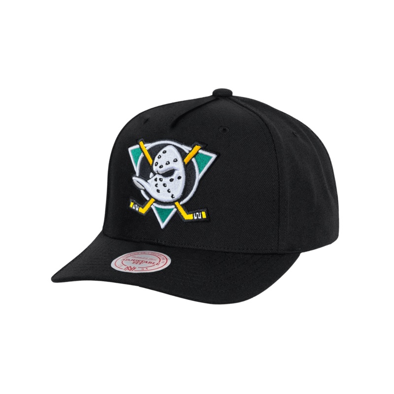 Anaheim Mighty Ducks Mitchell & Ness NHL MVP Snapback Hat – Black