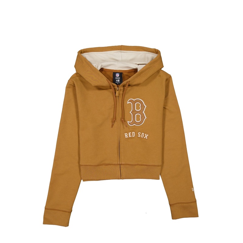 Boston Red Sox Light Bronze Logo Select Women’s Full-Zip Hoodie