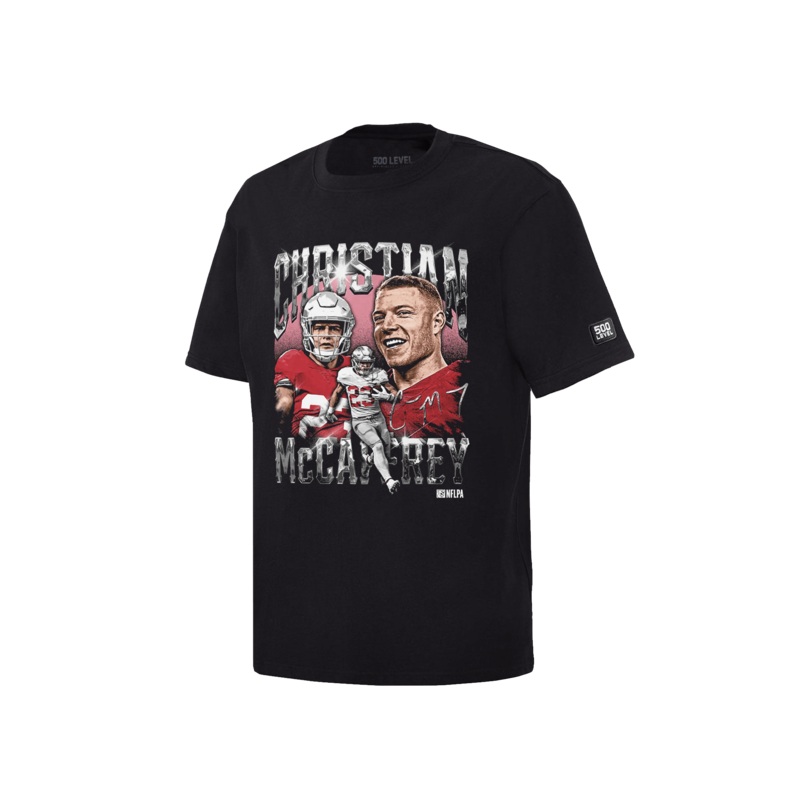 Christian McCaffrey San Francisco 49ers 500 Level NFL Homage T-Shirt – Black