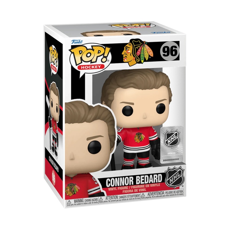 Connor Bedard Chicago Blackhawks Funko NHL 96 Pop Vinyl Figure
