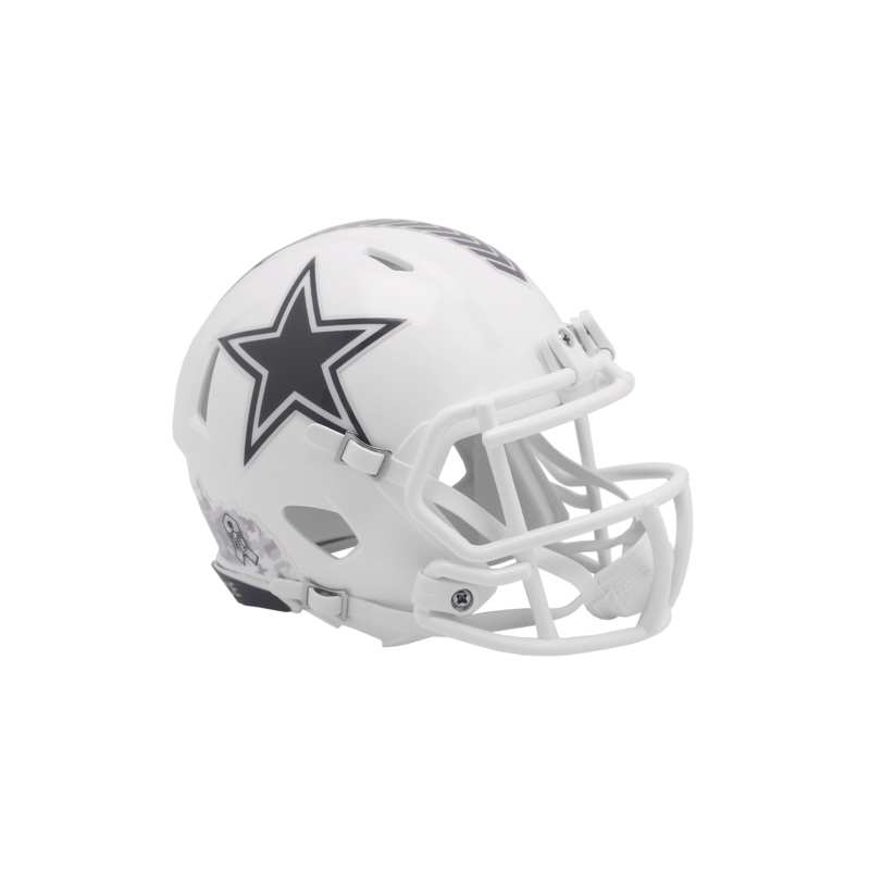 Dallas Cowboys Riddell NFL Salute To Service 24 Speed Replica Mini Helmet