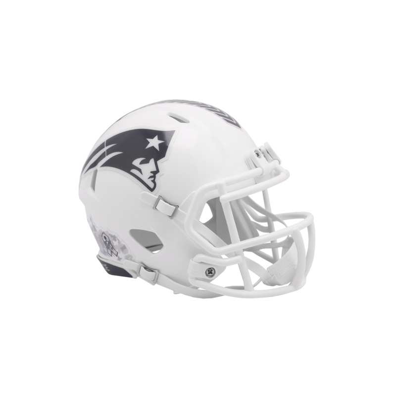 New England Patriots Riddell NFL Salute To Service 24 Speed Replica Mini Helmet