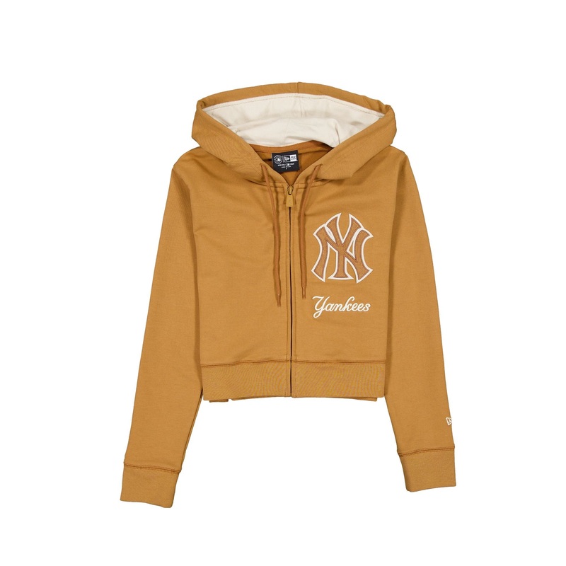 New York Yankees Light Bronze Logo Select Women’s Full-Zip Hoodie