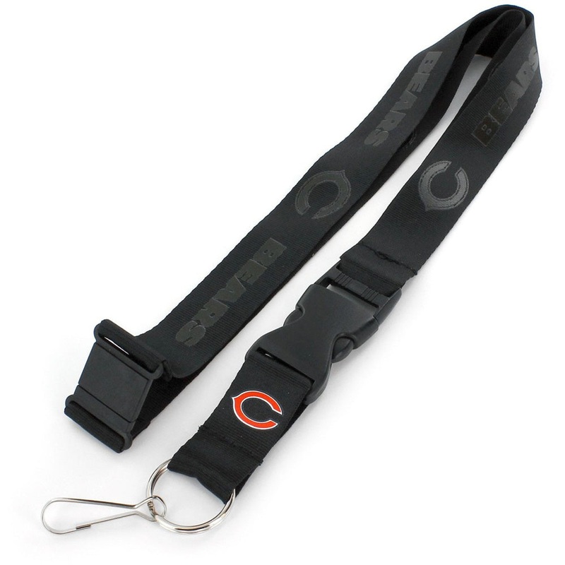 NFL Chicago Bears Aminco Black on Black Lanyard