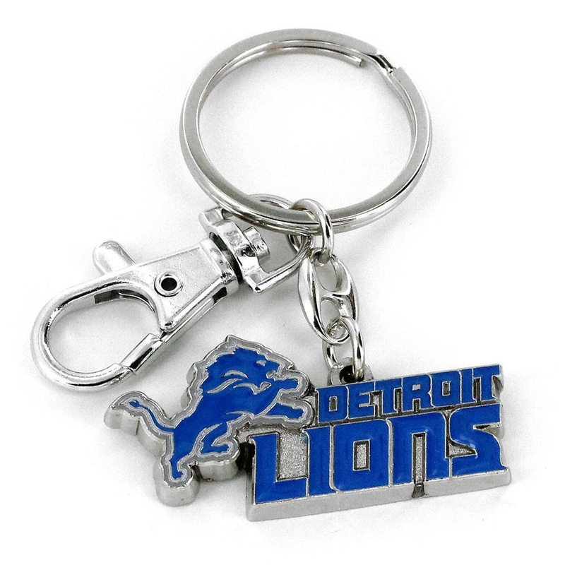 NFL Detroit Lions Aminco Logo Keychain
