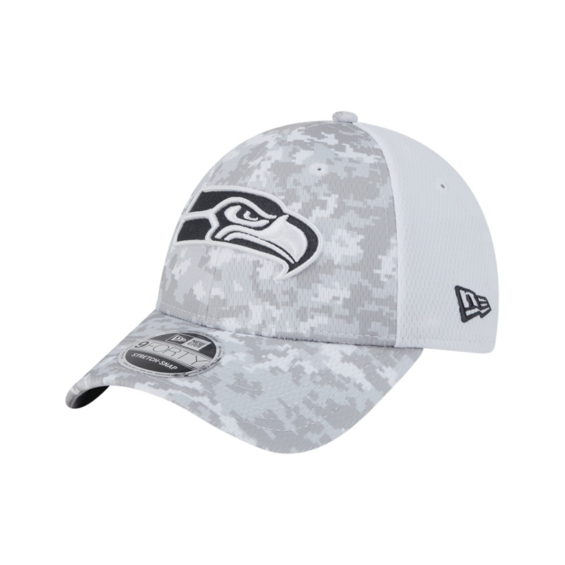 Seattle Seahawks New Era NFL 24 Salute To Service 9FORTY Stretch-Snapback Hat
