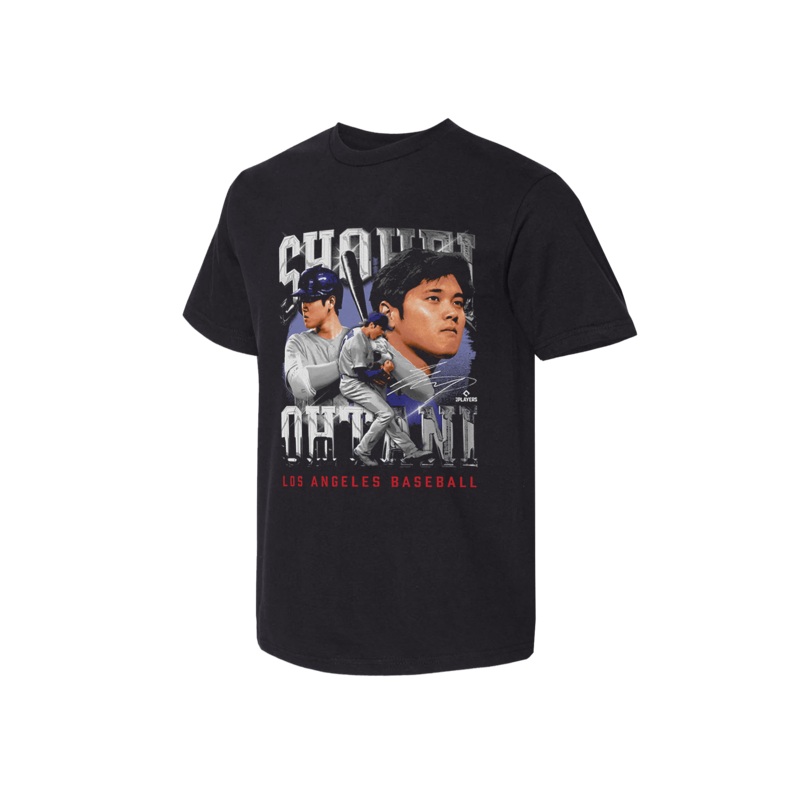 Shohei Ohtani Los Angeles Dodgers 500 Level MLB Homage Heavyweight T-Shirt – Vintage Black