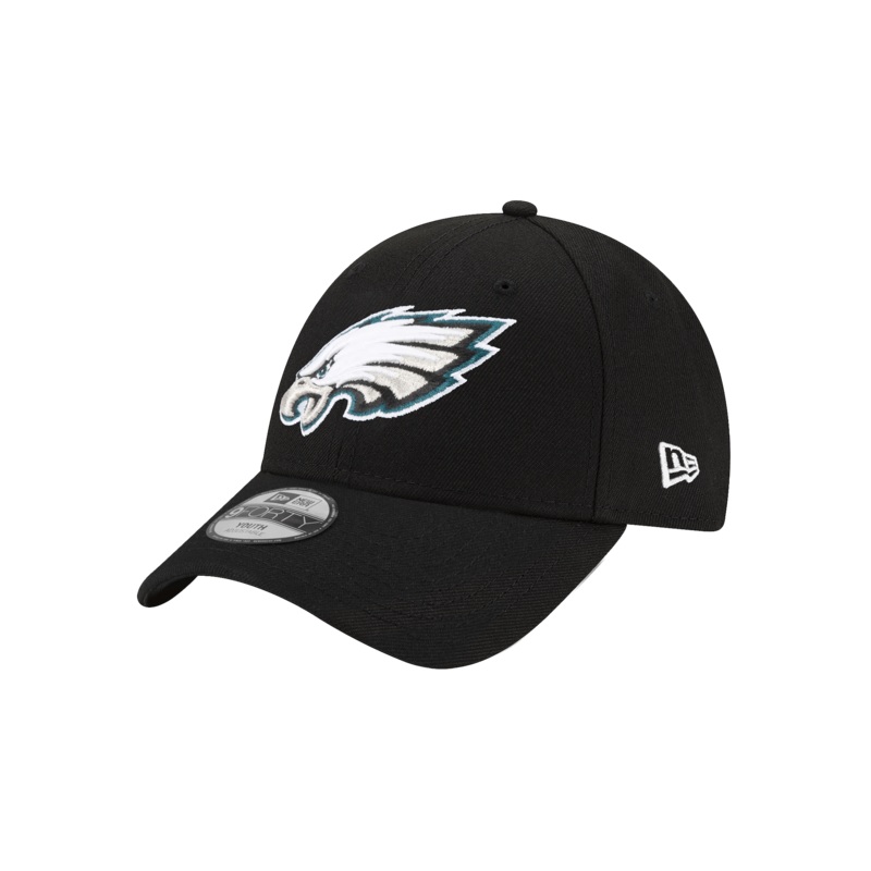 Youths Philadelphia Eagles New Era NFL Team 9FORTY Hat – Black