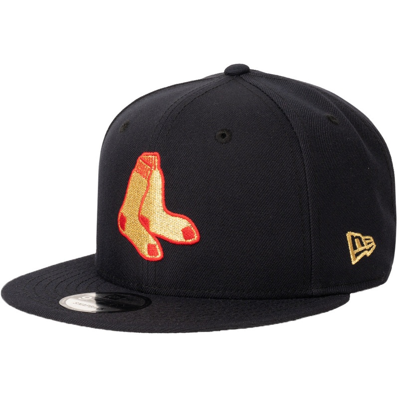 MLB Boston Red Sox New Era Team Gold 9FIFTY Snapback Hat – Navy