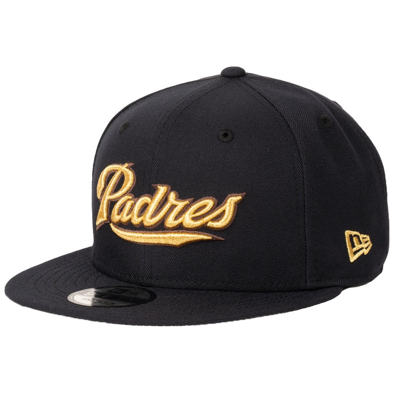 MLB San Diego Padres New Era Team Gold 9FIFTY Snapback Hat – Navy