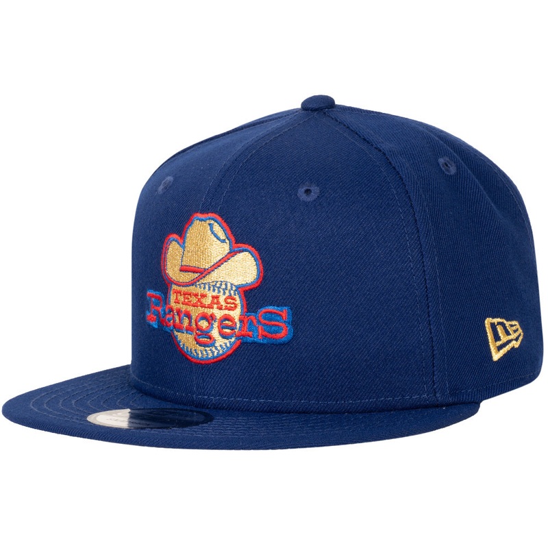 MLB Texas Rangers New Era Team Gold 9FIFTY Snapback Hat – Blue