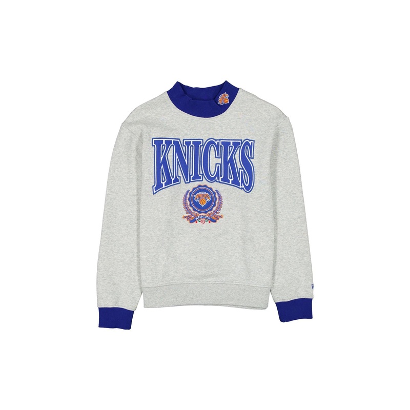New York Knicks Throwback Prep Women’s Mockneck Sweatshirt