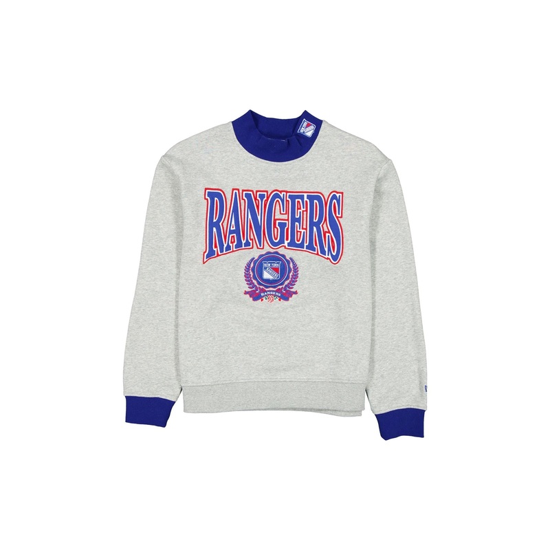 New York Rangers Throwback Prep Women’s Mockneck Sweatshirt