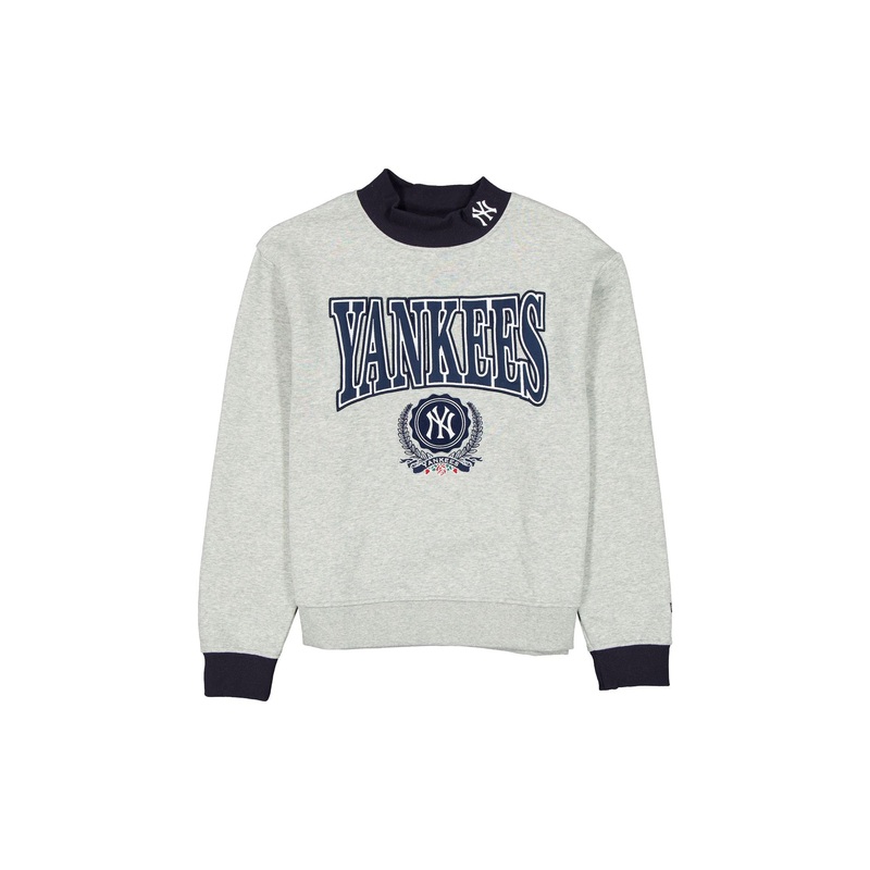New York Yankees Throwback Prep Women’s Mockneck Sweatshirt