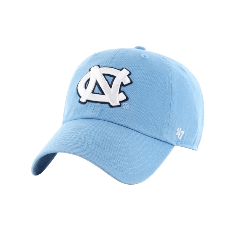 North Carolina Tar Heels ’47 NCAA Team Clean Up Strapback Hat – Light Blue
